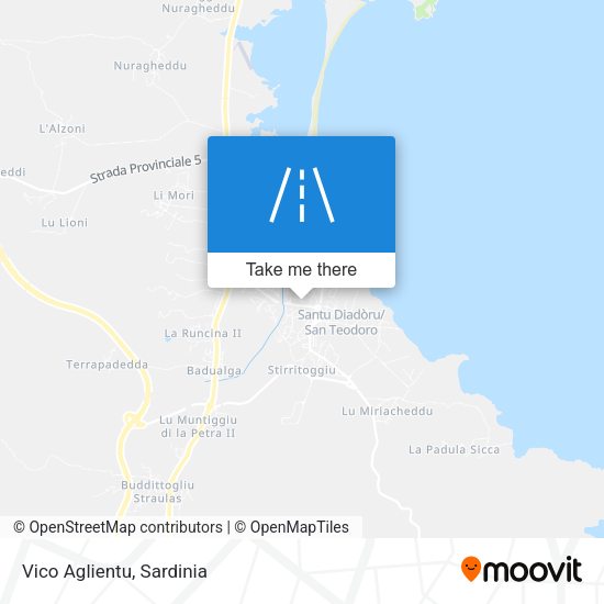 Vico Aglientu map