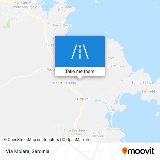 Via Molara map