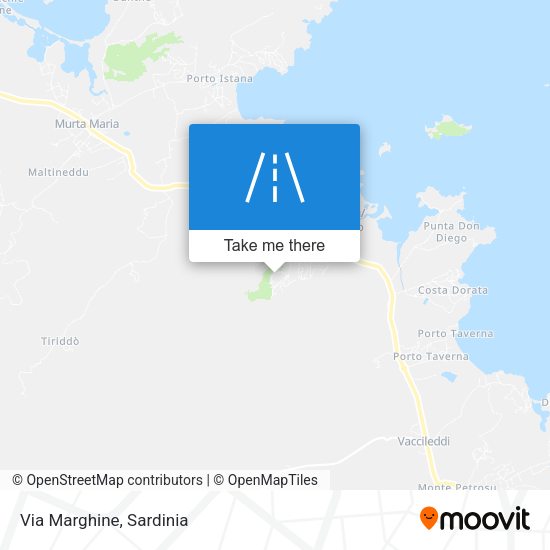 Via Marghine map