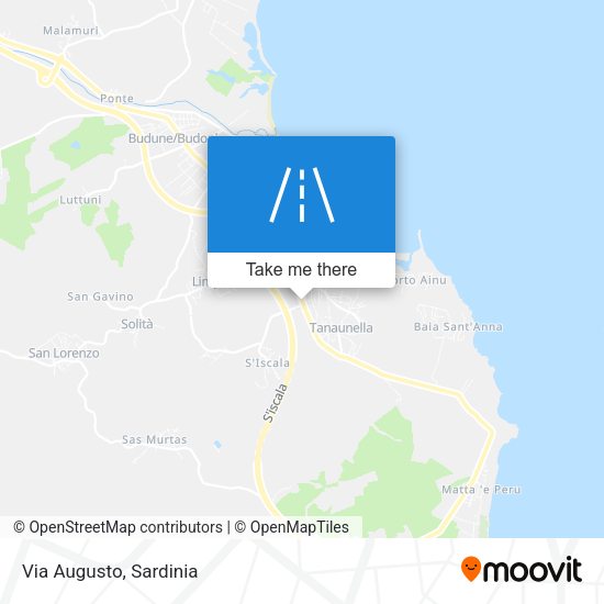 Via Augusto map