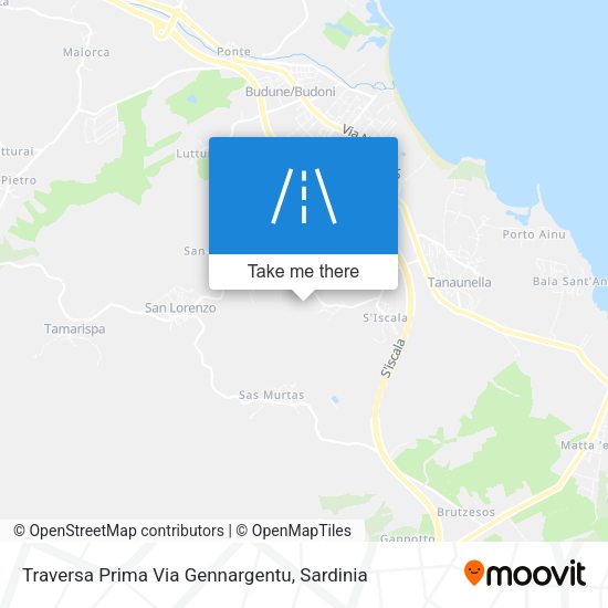 Traversa Prima Via Gennargentu map