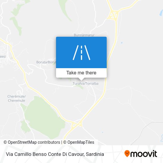 Via Camillo Benso Conte Di Cavour map