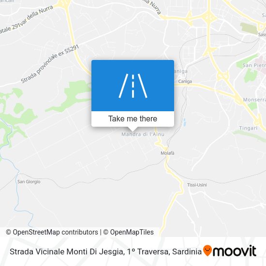 Strada Vicinale Monti Di Jesgia, 1º Traversa map
