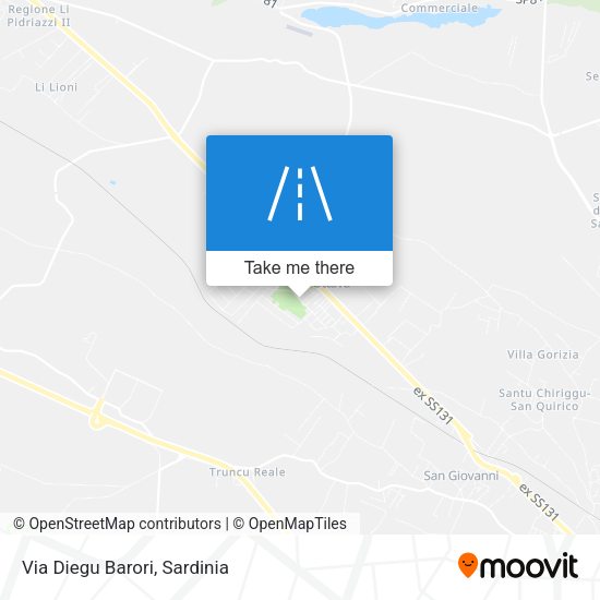 Via Diegu Barori map