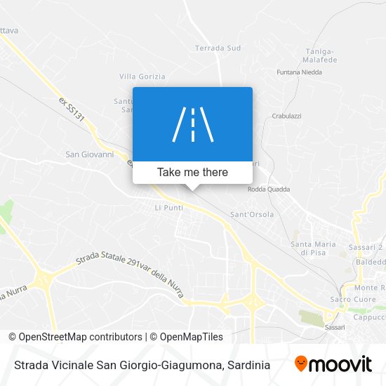 Strada Vicinale San Giorgio-Giagumona map