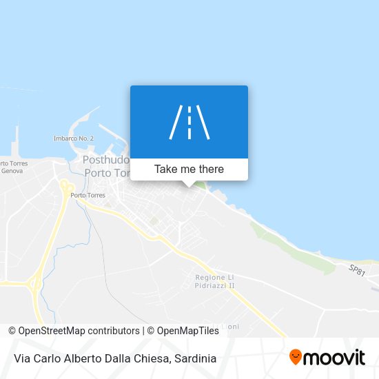 Via Carlo Alberto Dalla Chiesa map