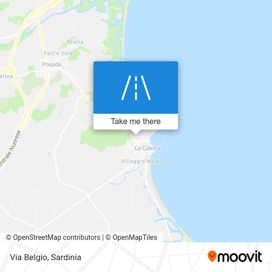 Via Belgio map
