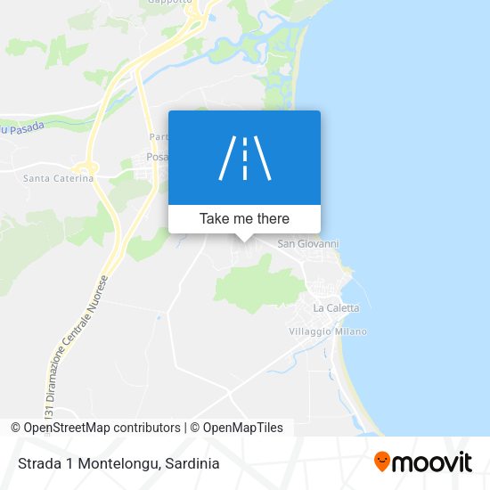 Strada 1 Montelongu map