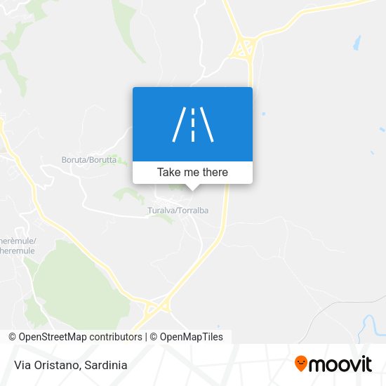 Via Oristano map