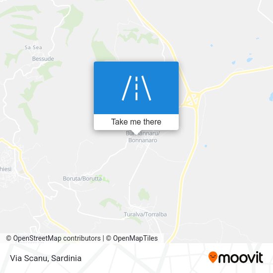 Via Scanu map