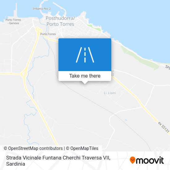 Strada Vicinale Funtana Cherchi Traversa VII map