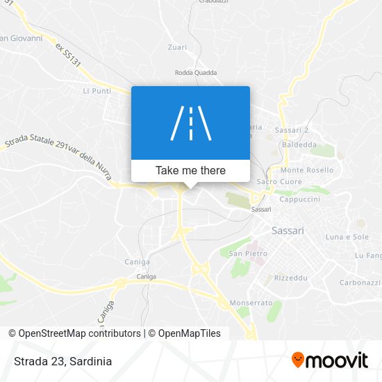 Strada 23 map