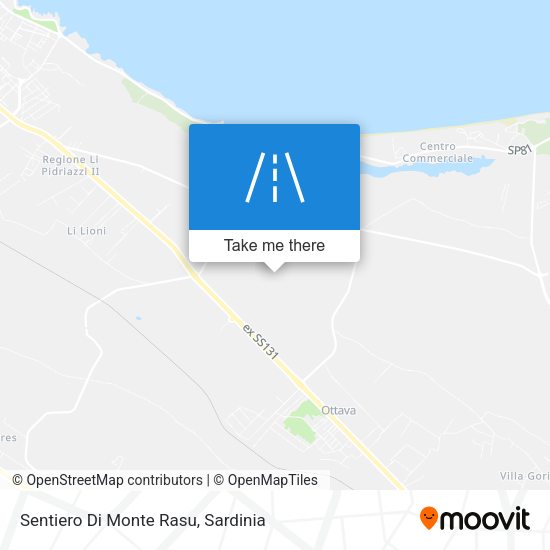 Sentiero Di Monte Rasu map