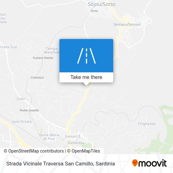 Strada Vicinale Traversa San Camillo map