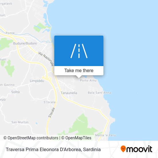 Traversa Prima Eleonora D'Arborea map