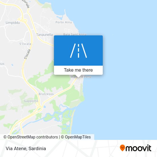 Via Atene map