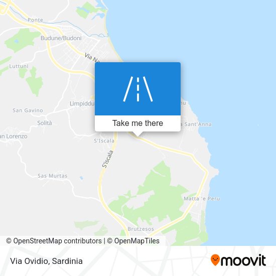 Via Ovidio map