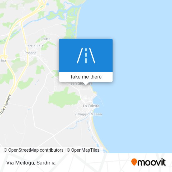 Via Meilogu map
