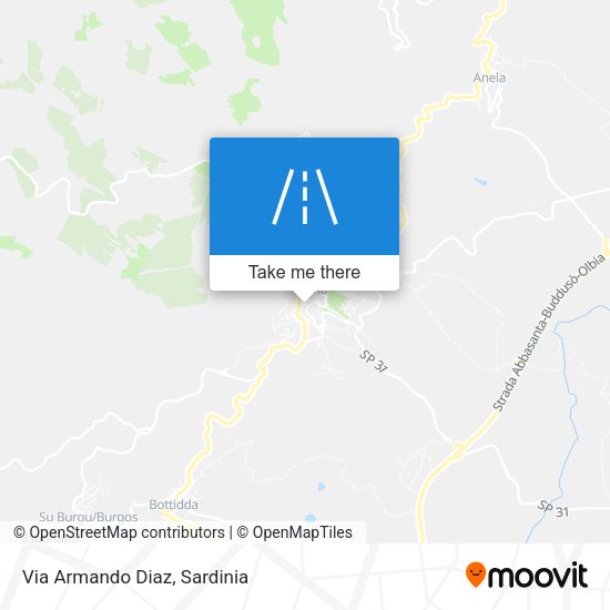 Via Armando Diaz map