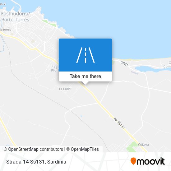 Strada 14 Ss131 map