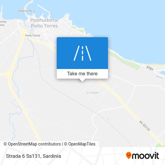 Strada 6 Ss131 map