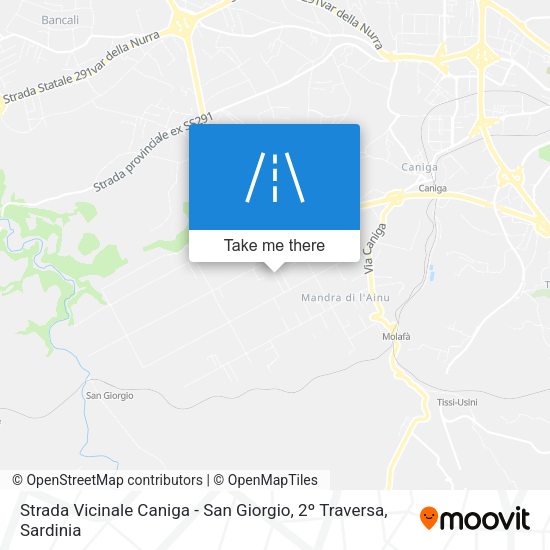 Strada Vicinale Caniga - San Giorgio, 2º Traversa map
