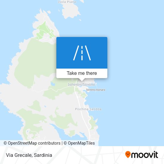 Via Grecale map