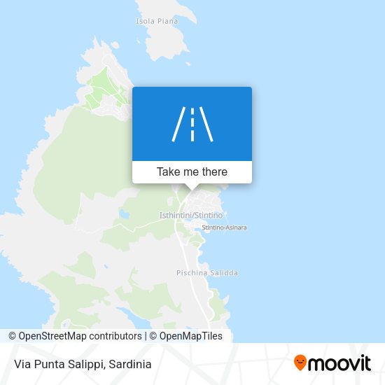 Via Punta Salippi map