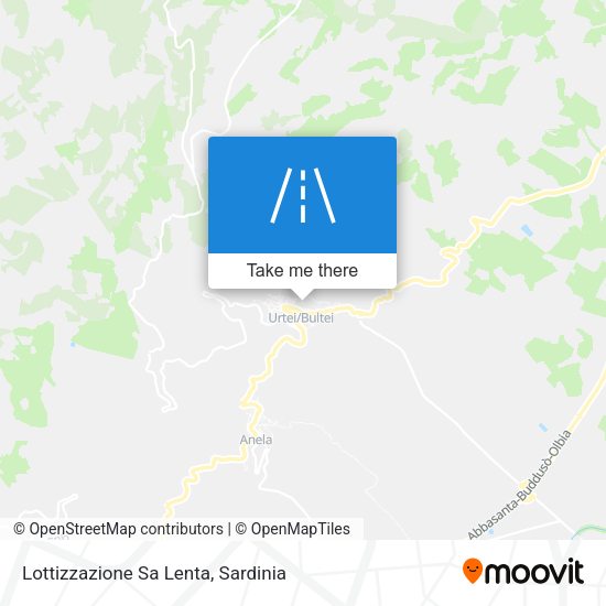 Lottizzazione Sa Lenta map