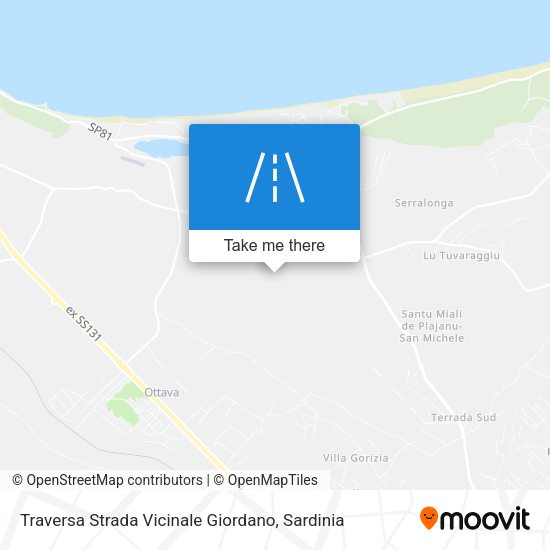 Traversa Strada Vicinale Giordano map