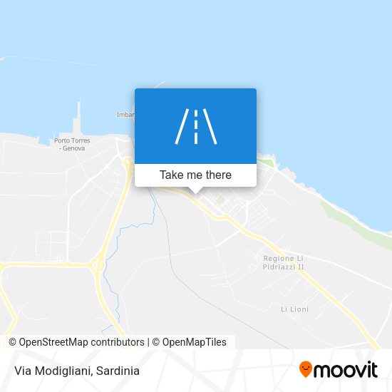 Via Modigliani map