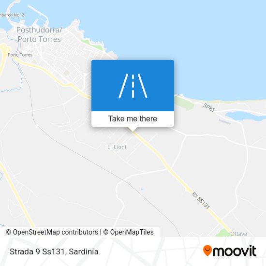 Strada 9 Ss131 map