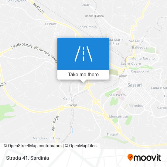 Strada 41 map