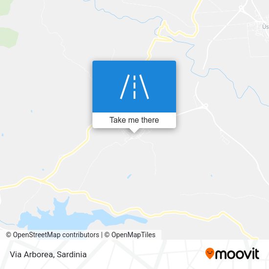 Via Arborea map