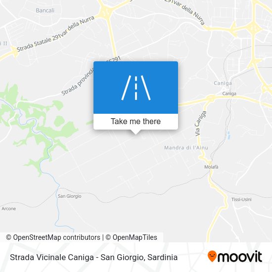 Strada Vicinale Caniga - San Giorgio map