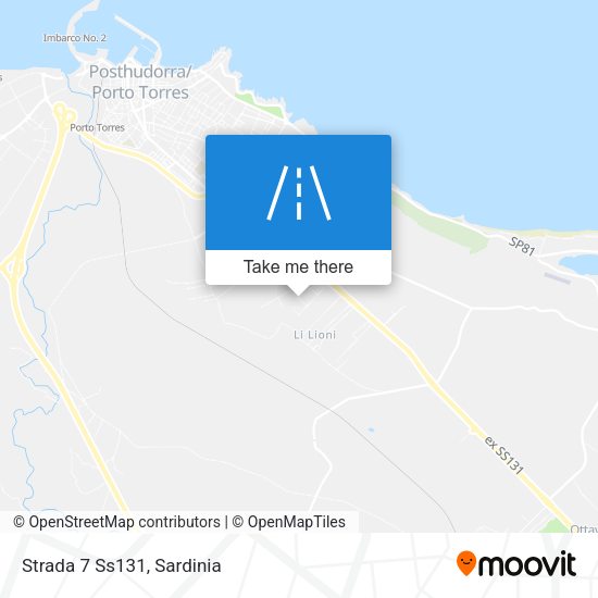 Strada 7 Ss131 map