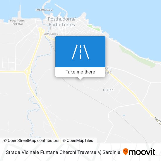 Strada Vicinale Funtana Cherchi Traversa V map