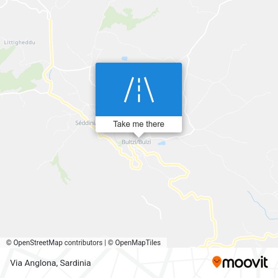 Via Anglona map