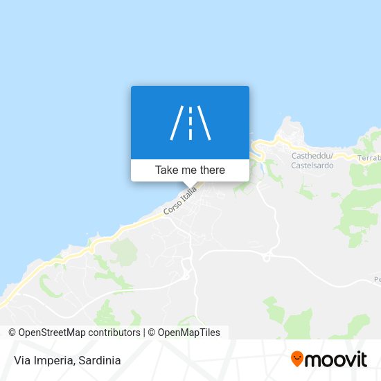 Via Imperia map
