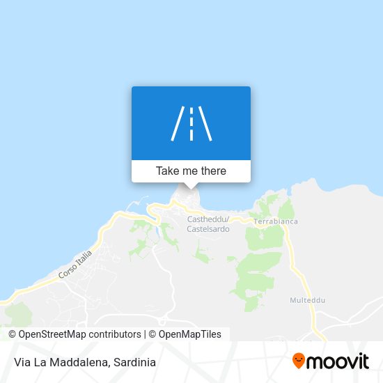 Via La Maddalena map