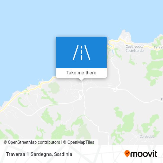 Traversa 1 Sardegna map