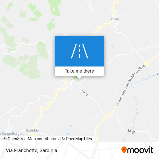 Via Franchette map