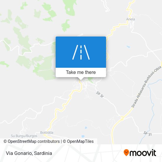 Via Gonario map