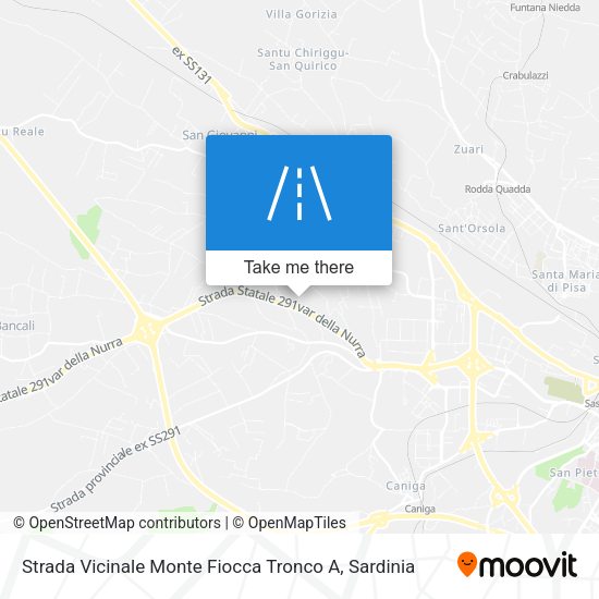 Strada Vicinale Monte Fiocca Tronco A map