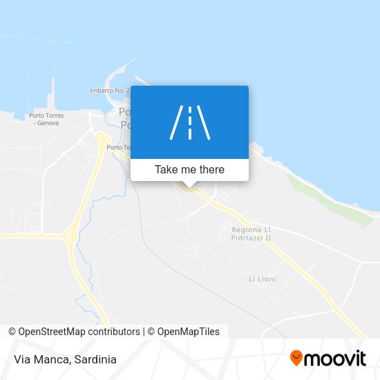 Via Manca map