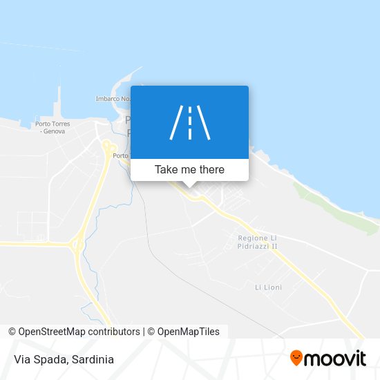 Via Spada map