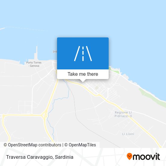 Traversa Caravaggio map