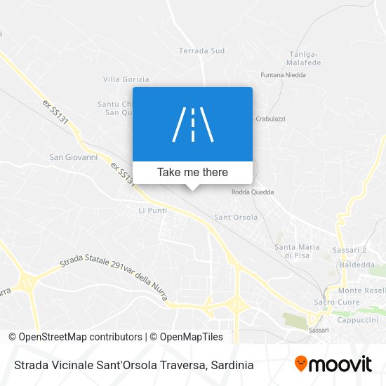 Strada Vicinale Sant'Orsola Traversa map