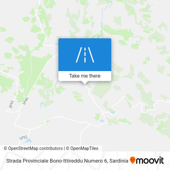 Strada Provinciale Bono-Ittireddu Numero 6 map