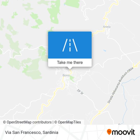 Via San Francesco map